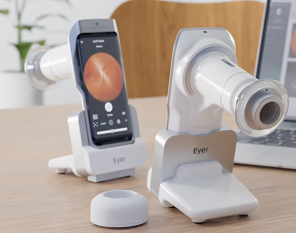 Retinógrafo Eyer — foto do fundo de olho sem dilatar a pupila.